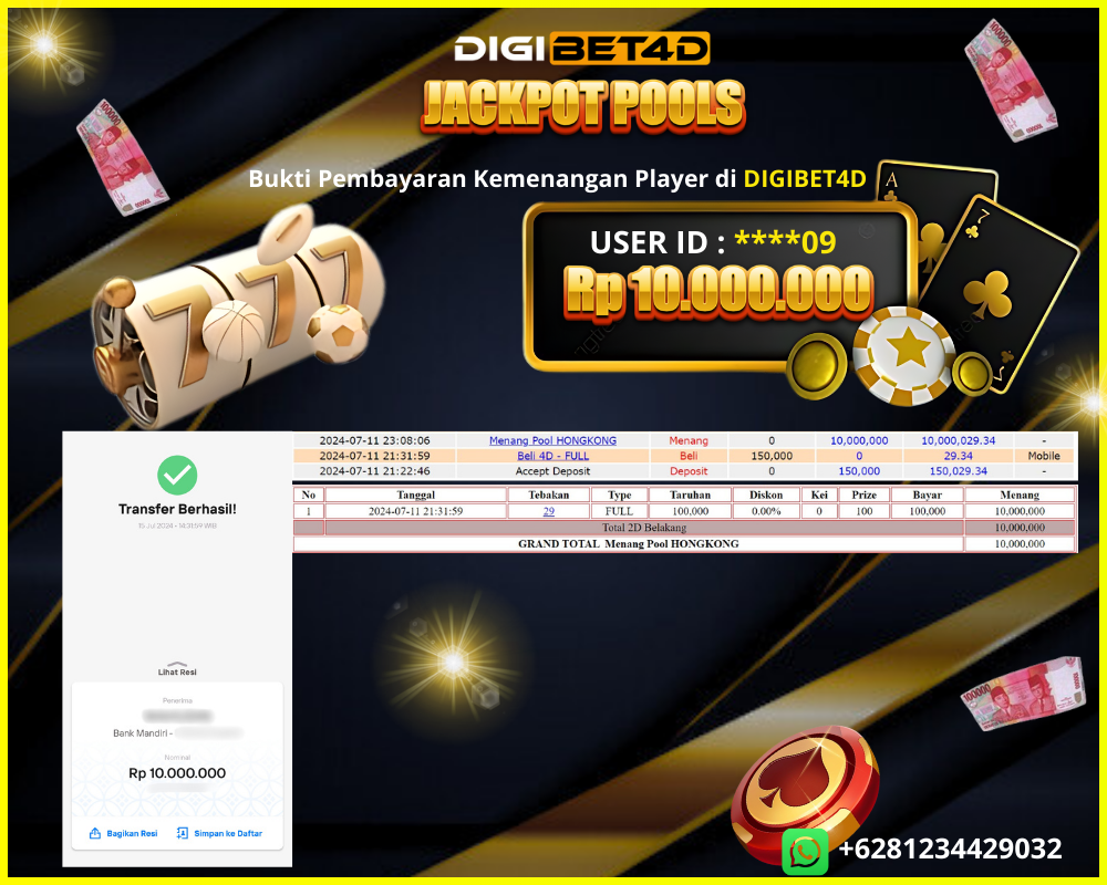 JACKPOT TOGEL ONLINE “TOGEL HONGKONG” 10JT